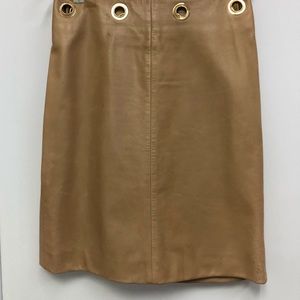Celine Leather Skirt